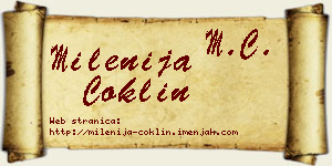 Milenija Coklin vizit kartica